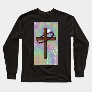 Cross Pastel Tie Dye Long Sleeve T-Shirt